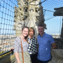 Mum, Dad and I at the top of the Bell Tower