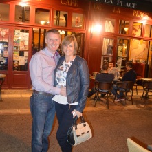 Mum and Dad at Cafe de la Place
