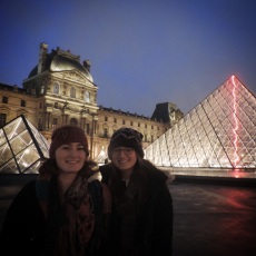 Hannah and I at the Musée du Louvre